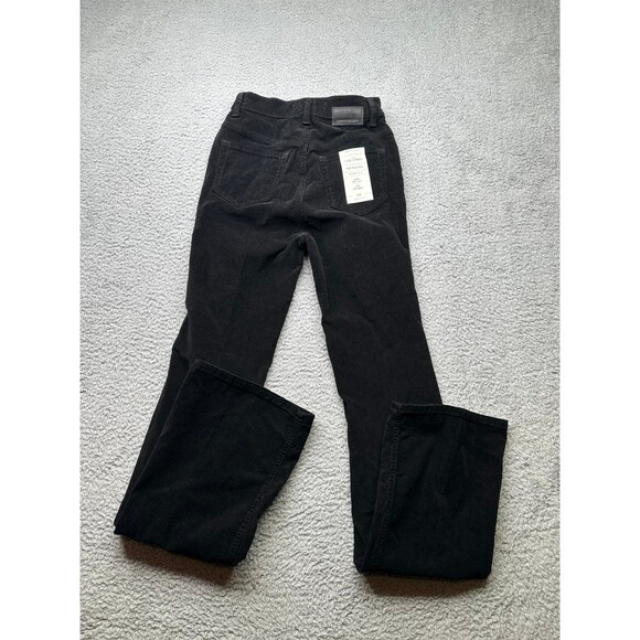 Current Elliot high rise flare black corduroy sz 24 tall 33 inch inseam - Picture 7 of 9